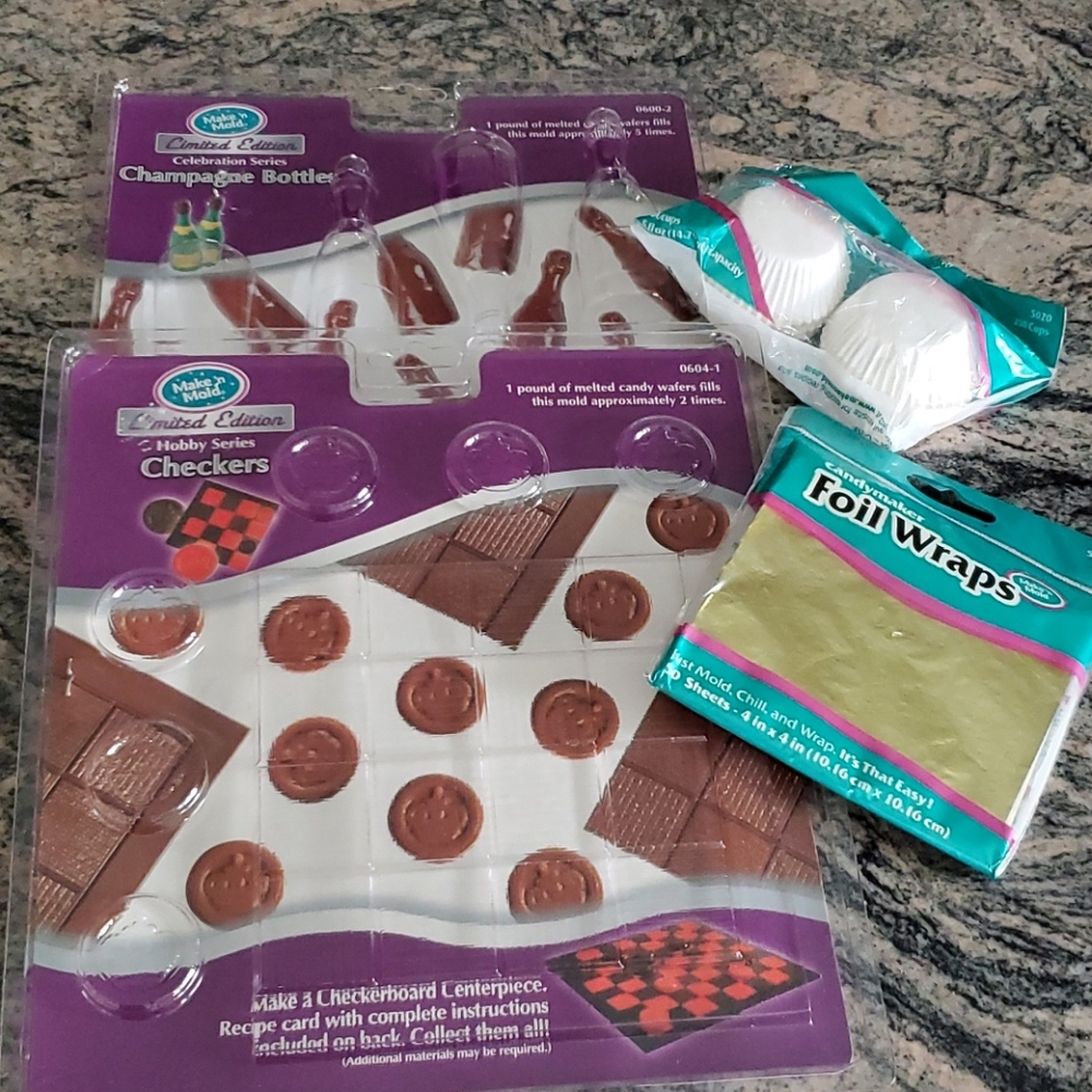 NWT Candy Molds and Supplies